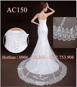 Váy cưới dáng A đuôi cá AC150